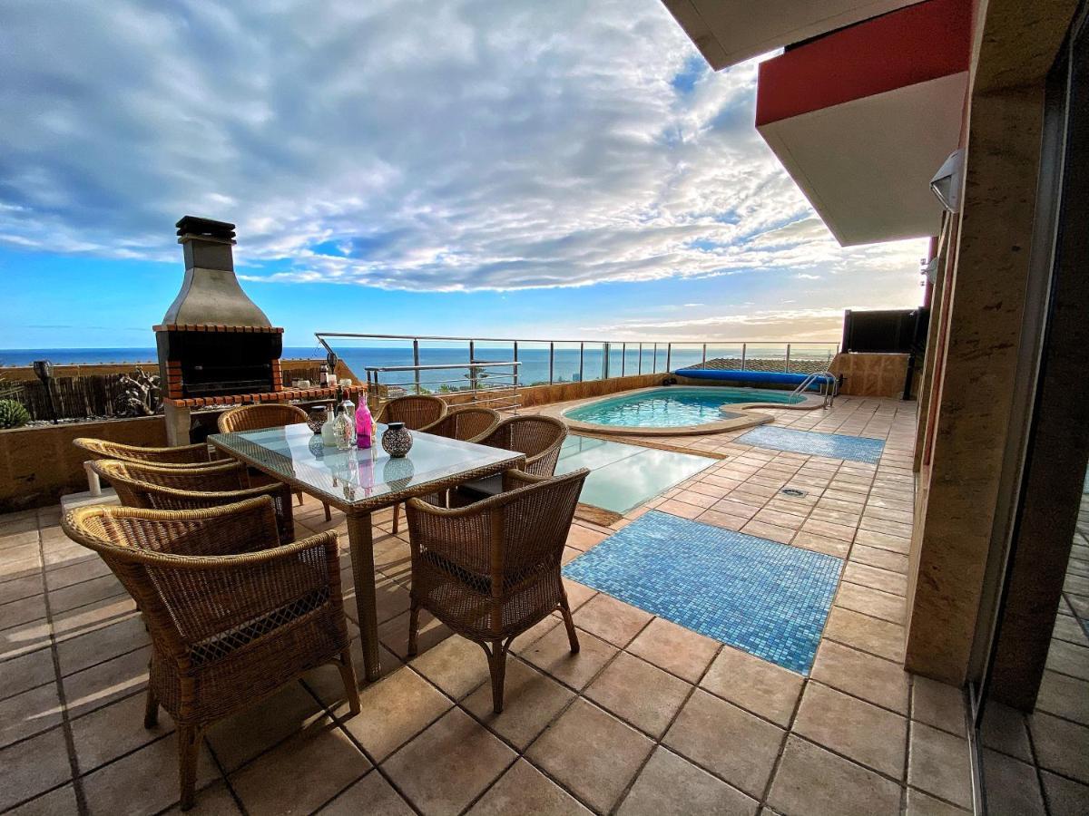 Luxury 5 Star Villa Violetta With Amazing Sea View, Jacuzzi And Heated Pool San Agustín Dış mekan fotoğraf